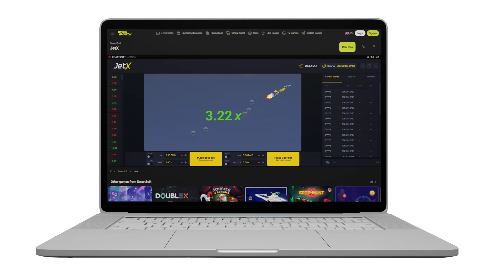 Register on JetX easily and start enjoying the thrill right away.