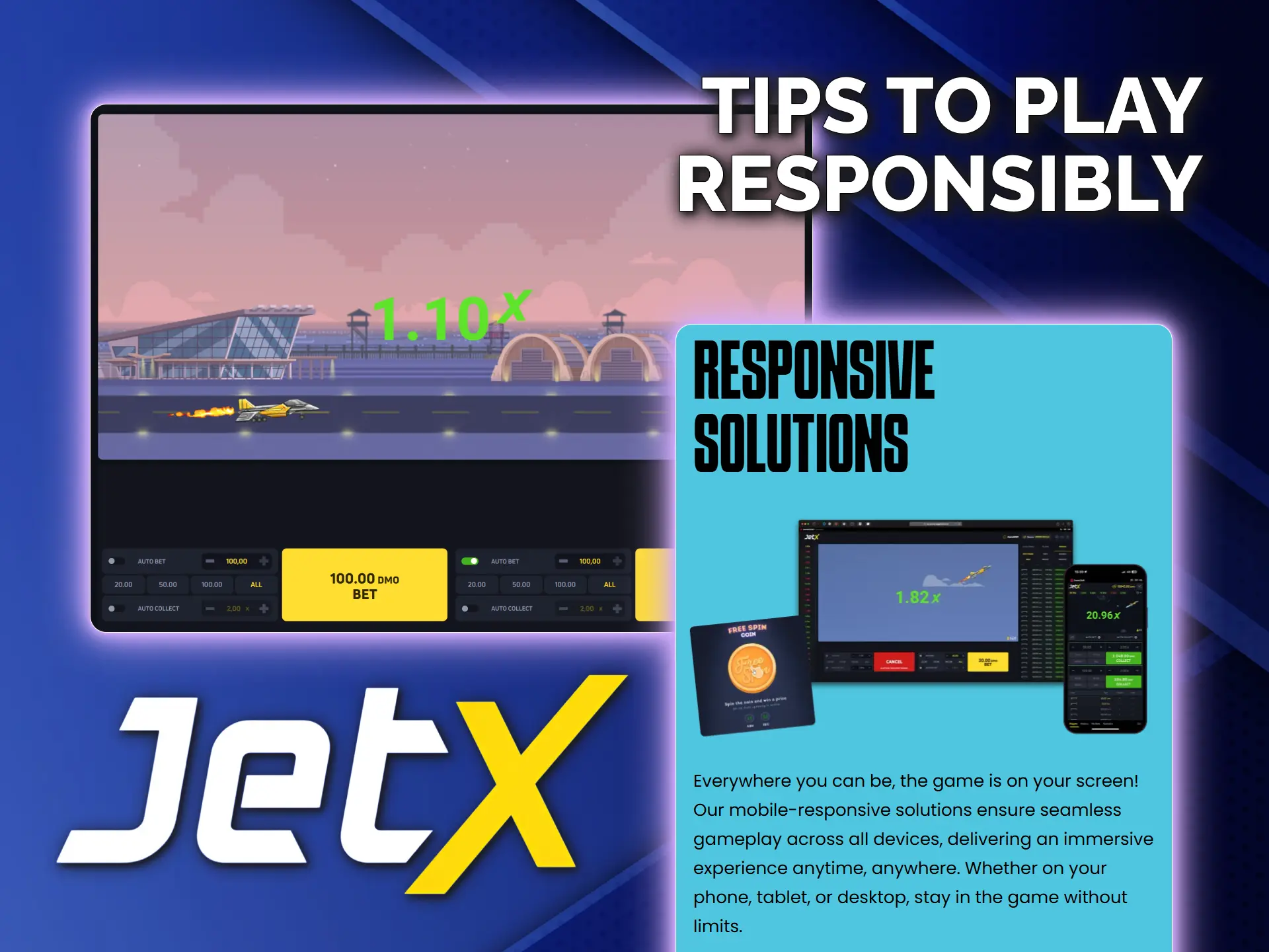 Try JetX demo mode to understand the mechanics before playing.